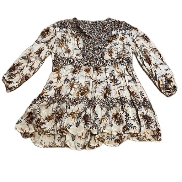 M cream and gold long sleeve tunic - Picture 1 of 8